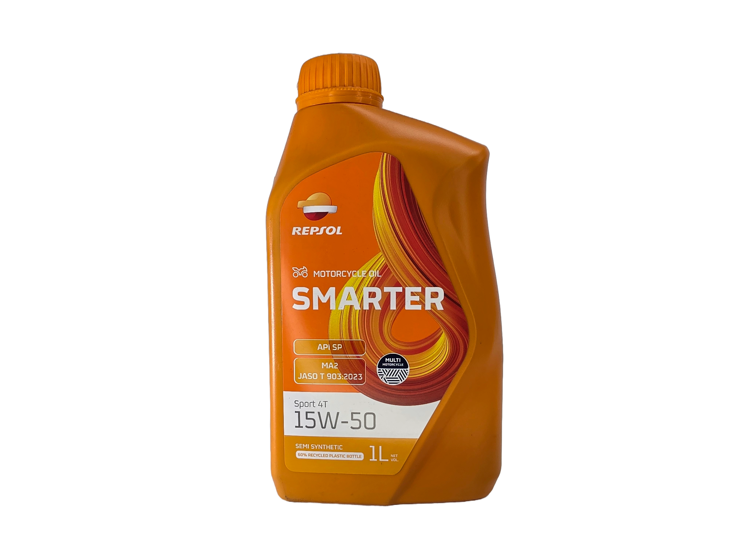 Aceite Repsol Smarter Sport 4T 15W-50 Semisintético (1 Litro)