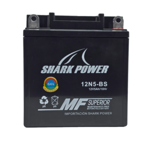 Batería de Gel para Motocicleta Shark Power 12N5-BS (12V 5Ah)